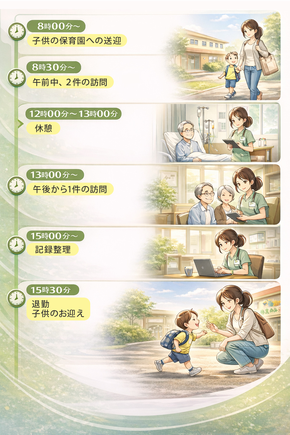 あるママさん看護師の一日